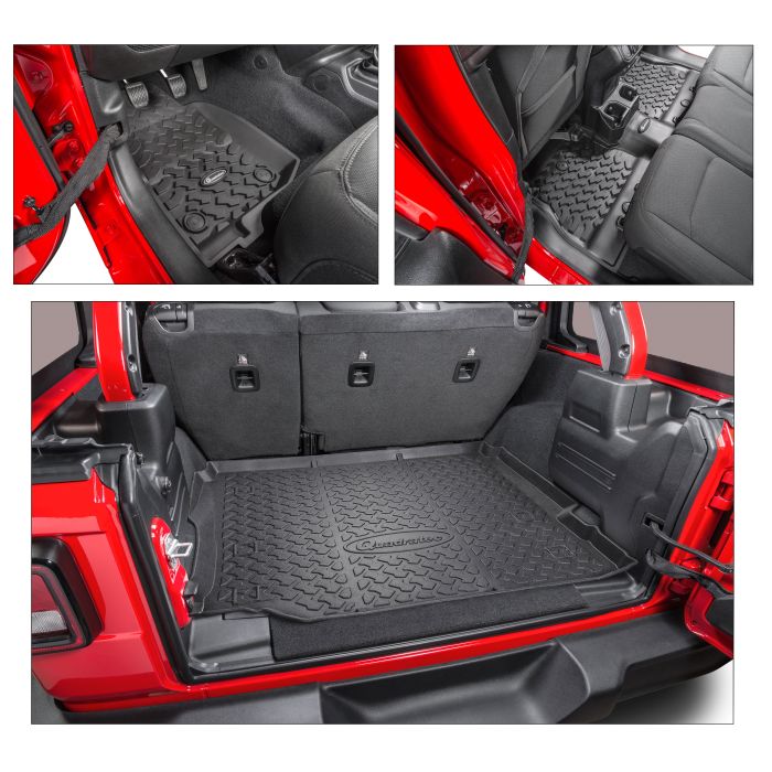 Quadratec  Ultimate All Weather Floor Liner Triple Combo Kits  for 18-24 Jeep Wrangler JL Unlimited