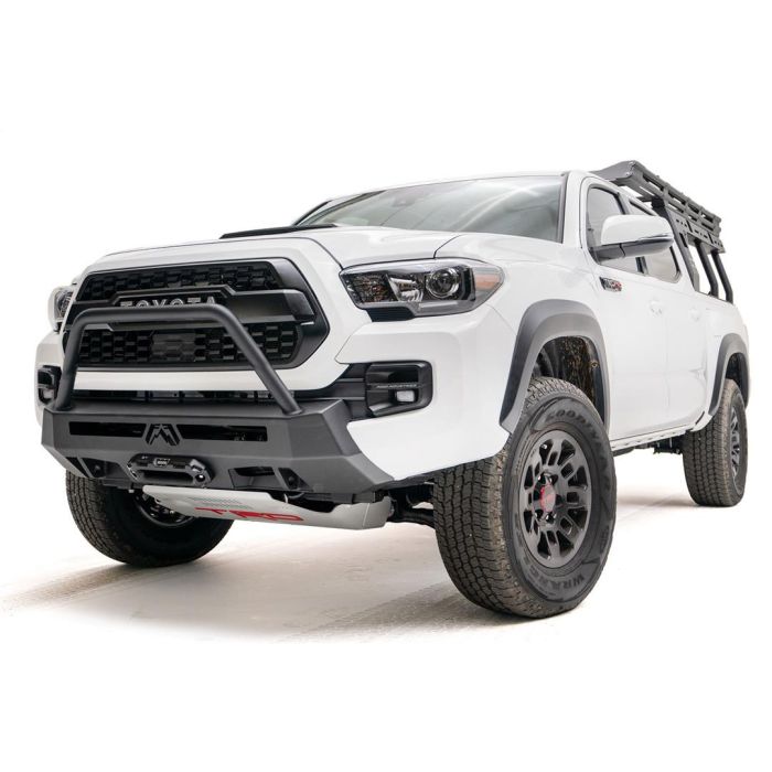 Fab Fours  Premium ACC Stubby Front Winch Mount Bumper for 16-23 Toyota Tacoma