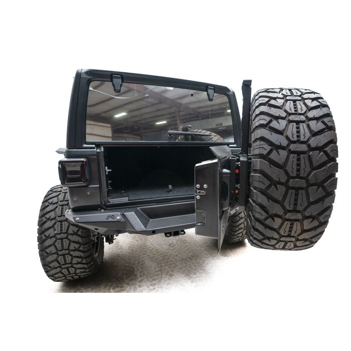 Fab Fours  Off-The-Door Tire Carrier for 18-20 Jeep Wrangler JL
