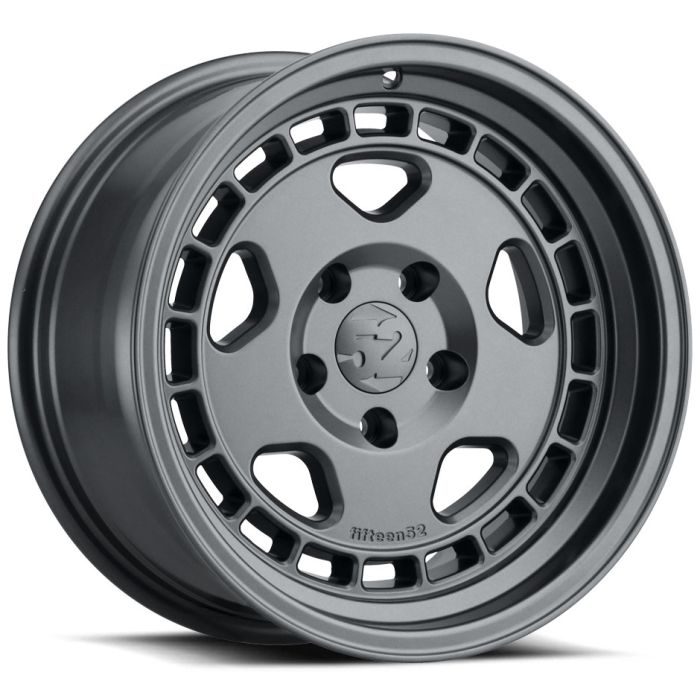 Fifteen52 THDCG-68054-00 Turbomac HD Classic Wheel in Carbon Grey for 84-06 Jeep Wrangler YJ, TJ, Cherokee XJ, Grand Cherokee ZJ