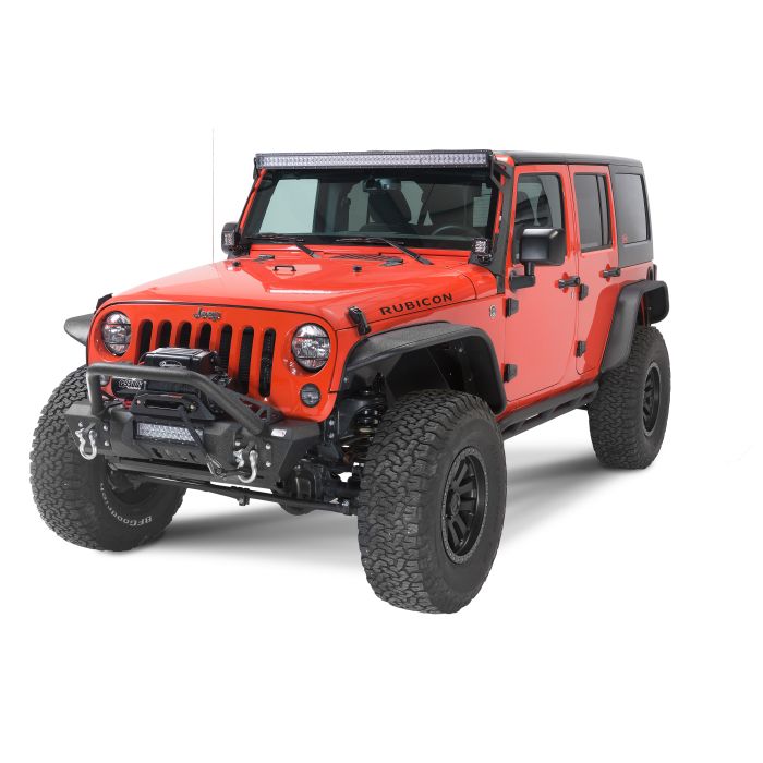 Fishbone Offroad FB22004  Front Stubby Winch Bumper with Tube Guard for 07-18 Jeep Wrangler JK