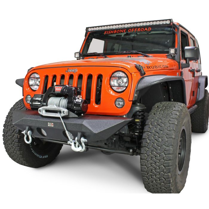 Fishbone Offroad FB22045 Manowar Front Bumper for 07-18 Jeep Wrangler JK