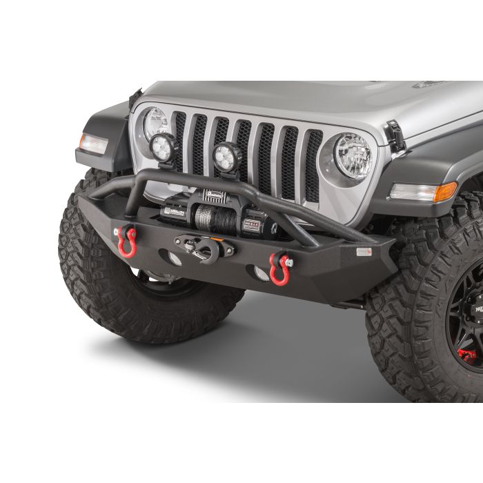 Fishbone Offroad FB22088 Mid-Width Front Bumper for 18-21 Jeep Wrangler JL & Gladiator JT