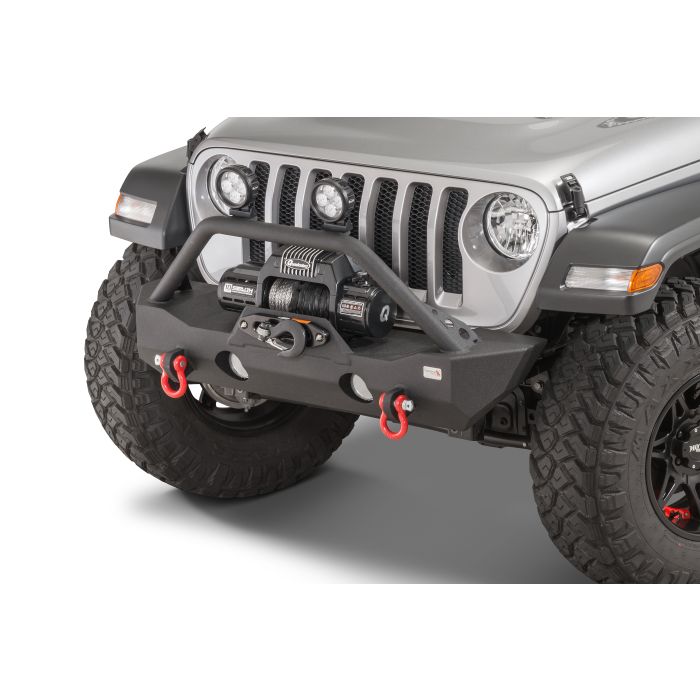 Fishbone Offroad FB22090 Mako Stubby Front Bumper  for 18-20 Jeep Wrangler JL & Gladiator JT
