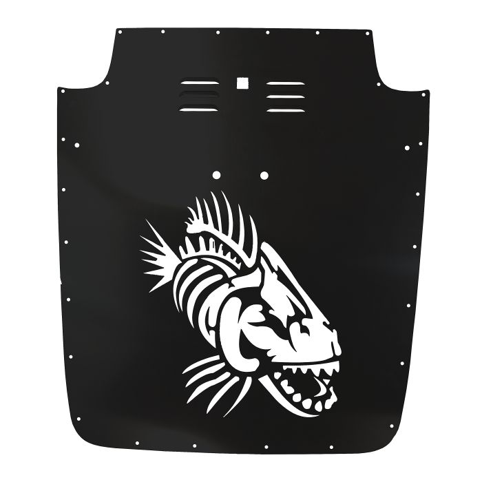 FISHBONE BLACK HOOD LOUVER 03-06 TJ