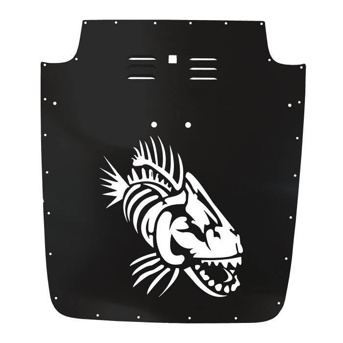 FISHBONE BLACK HOOD LOUVER 03-06 TJ