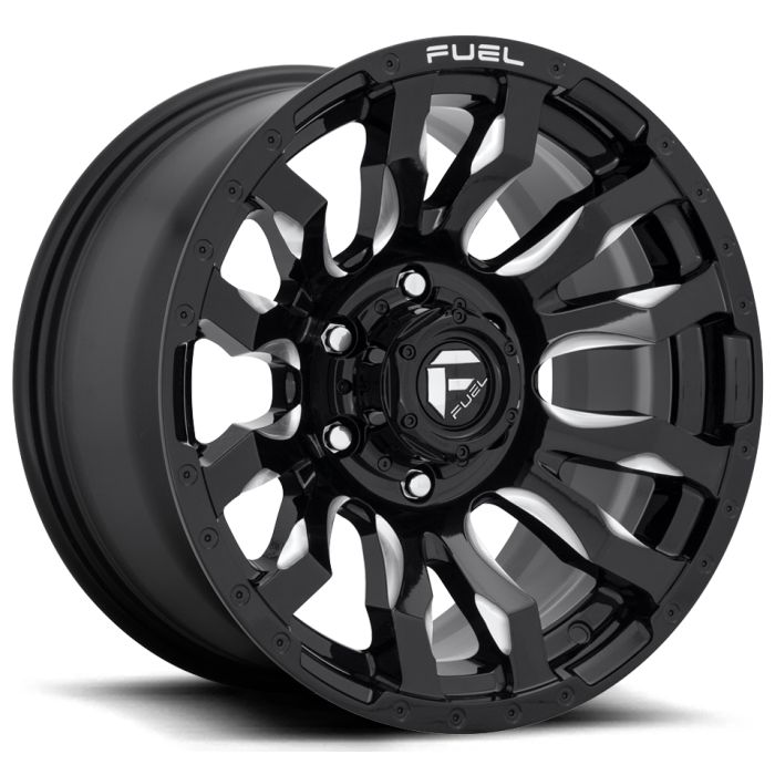 FUEL BLITZ BLACK/MILLED 20X9 5X5 5BS