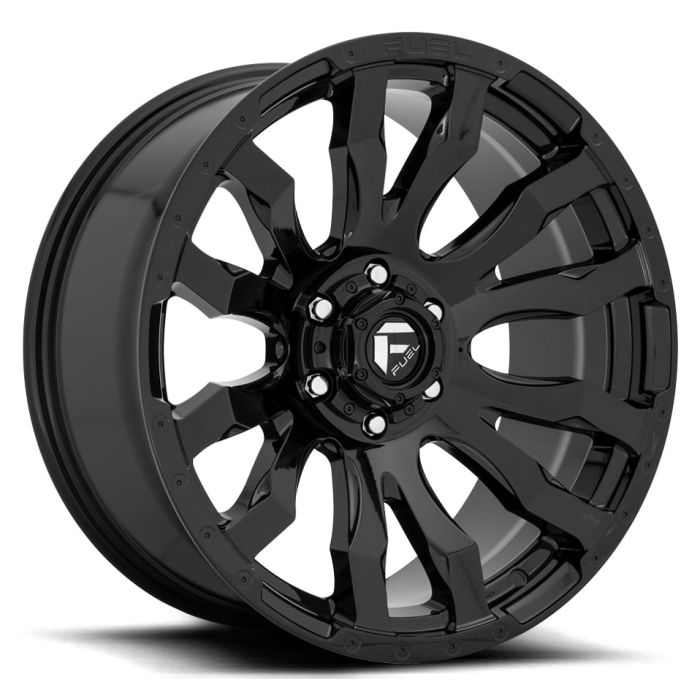 FUEL BLITZ GLOSS BLACK 17X9 5X5 4.5BS