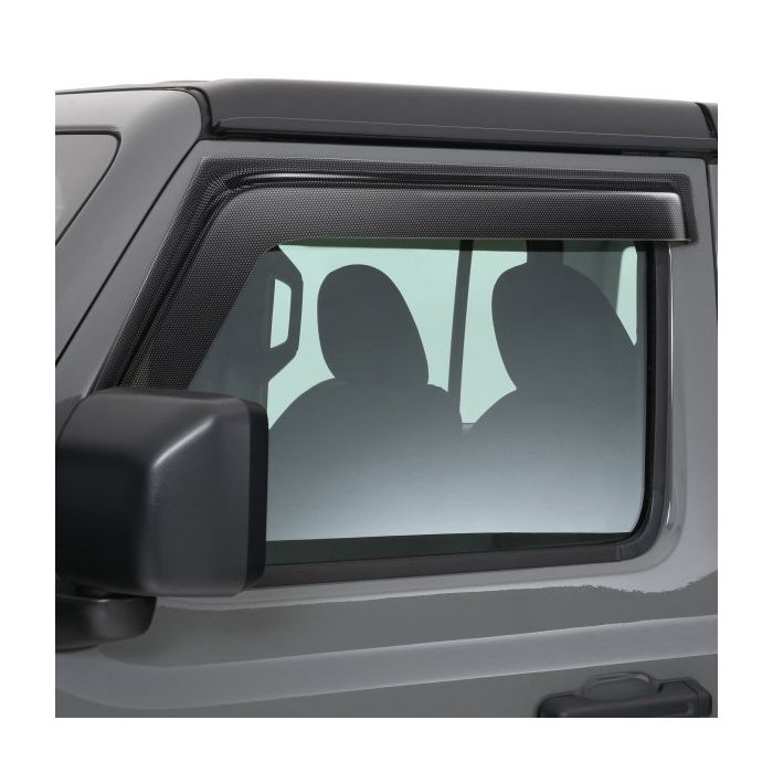 GT Styling 80644X Front Side Window Ventguards 2pc in Carbon Fiber for 18-20 Jeep Wrangler JL & Gladiator JT