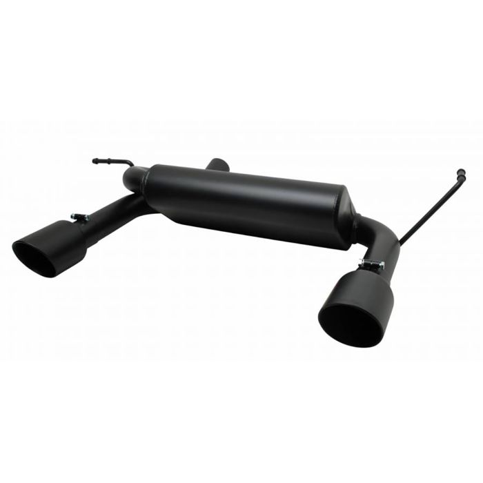 Gibson 17303B Black Ceramic Split Rear Exhaust for 07-18 Jeep Wrangler JK