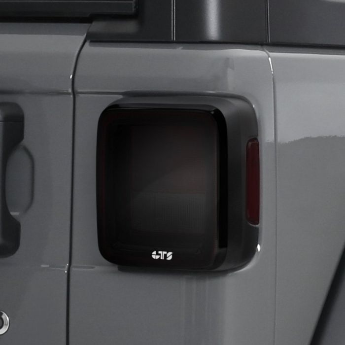 GT Styling GT4644S Rear Taillight Covers 2pc. Smoke for 18-21 Jeep Wrangler JL & JL Unlimited