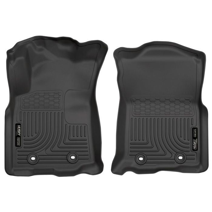 Husky WEATHERBEATER FLOOR LINERS 2018-2023 Toyota Tacoma; Extended Cab, Access Cab, Automatic Trans