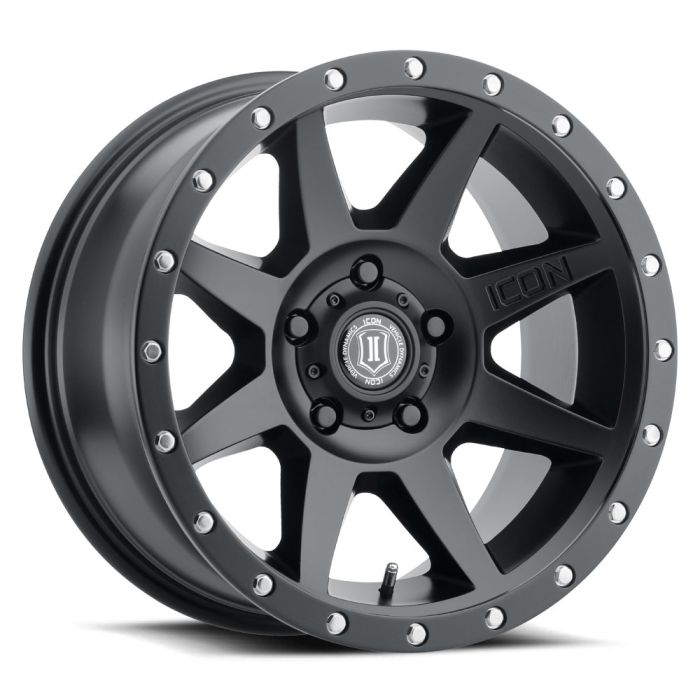 ICON REBOUND SAT BLACK 17X8.5 5X5 4.5BS