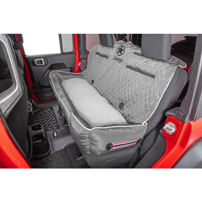 PETBED2GO CUSHION LRG JEEP STAR GREY