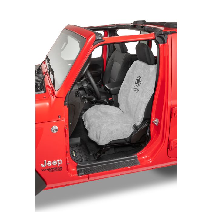 JEEP STAR CAR SEAT TOWEL GREY