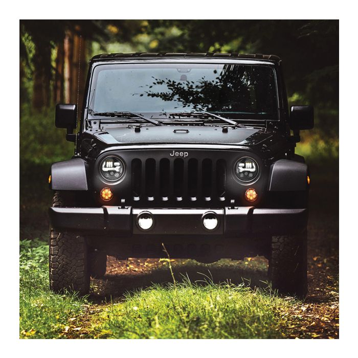 J.W. Speaker  8700 EVO J3 LED Headlights for 07-18 Jeep Wrangler JK