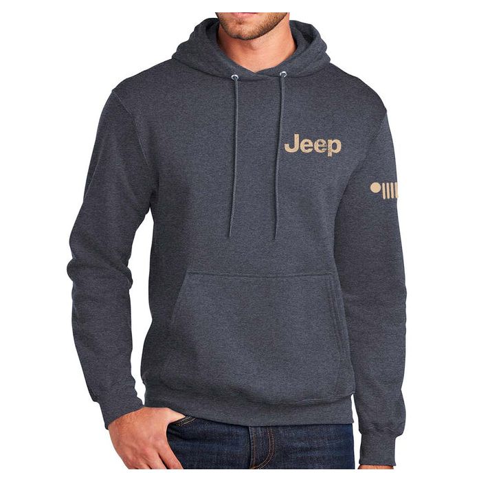 Jeep Merchandise  Men's Jeep Freedom To Roam Hoodie Sweatshirt in Navy 