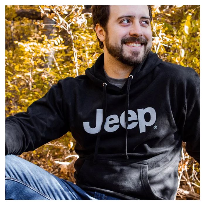Jeep Merchandise  Men's Jeep Text Hoodie 