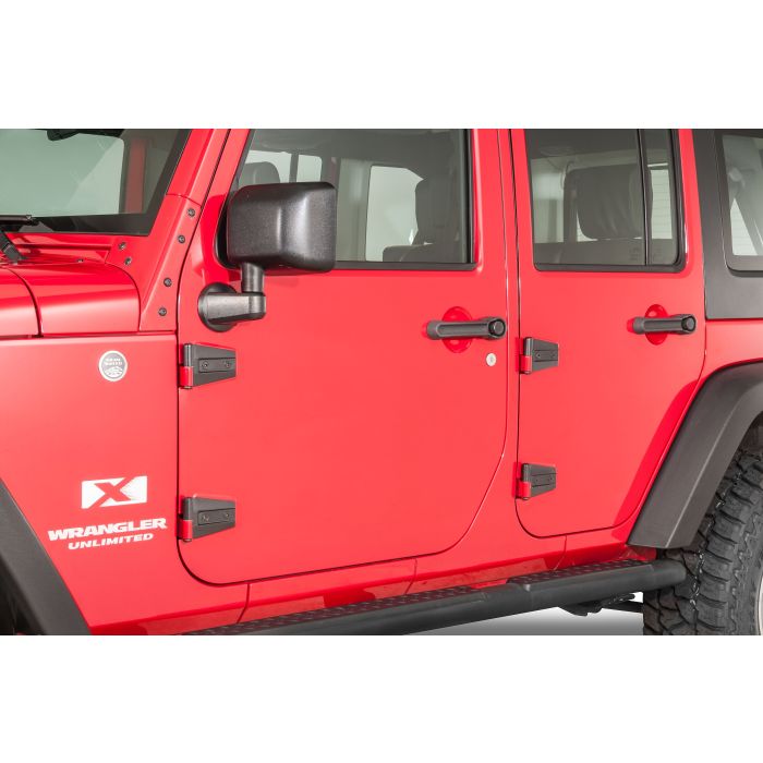 Kentrol  Door Hinge Set for 07-18 Jeep Wrangler Unlimited JK 4 Door