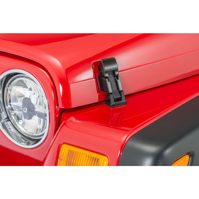 Kentrol  Stainless Steel Hood Latch Set for 97-06 Jeep Wrangler TJ & Unlimited