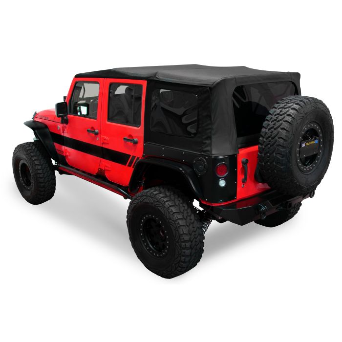 King 4WD  Premium Replacement Soft Top for 07-18 Jeep Wrangler Unlimited JK 4-Door