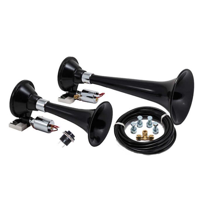 Kleinn Air Horns  Bolt On Train Horn Kit for 07-18 Jeep Wrangler JK