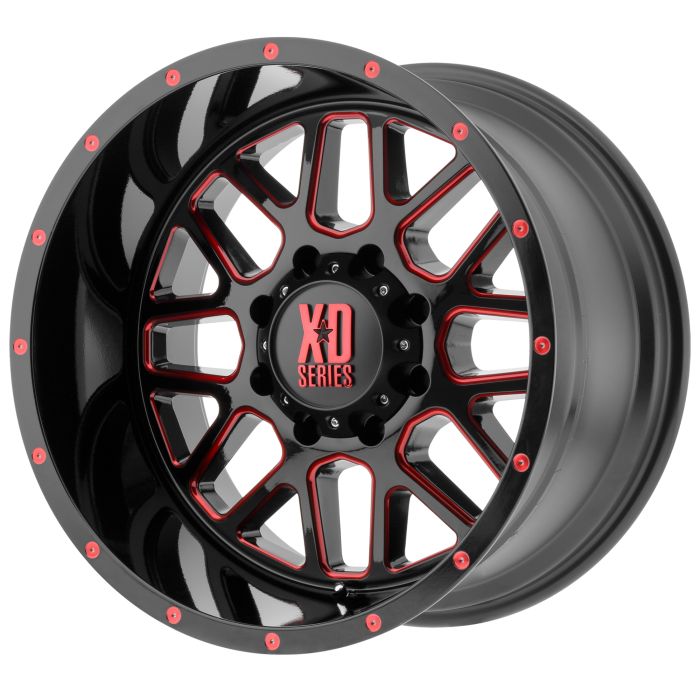 XD820 BLK/RED 20X9 5X5 5.00BS