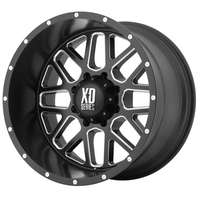 XD820 BLK/MIL 17X8.5 5X5 4.75BS
