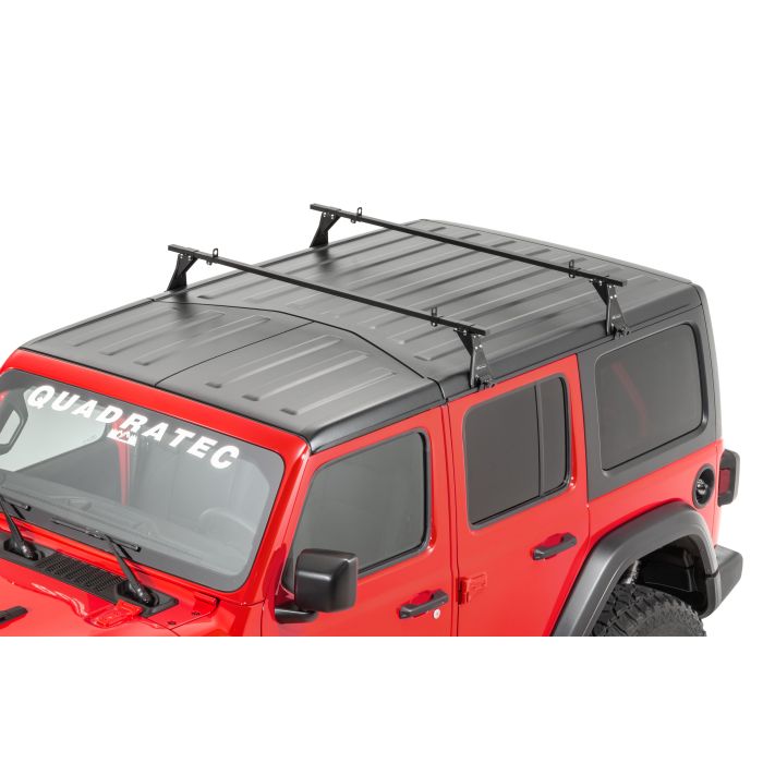 Quadratec  Hardtop Drip Rail Mount  Cross Bar Rack for 07-21 Jeep Wrangler JL & JK Unlimited with Factory Hardtop