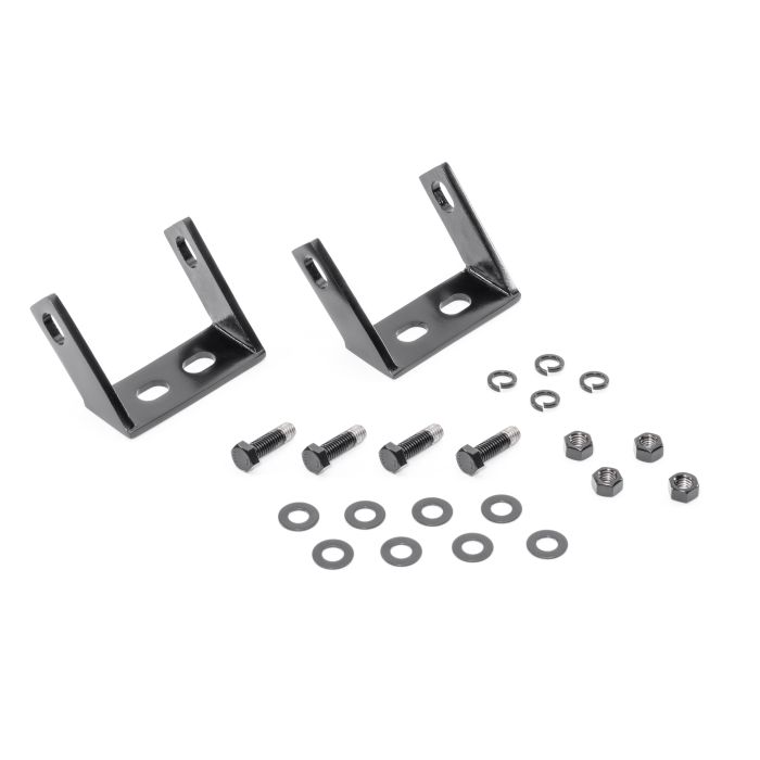Kentrol  Stainless Front to Rear Bumper Brackets (Pair) for 45-86 Jeep Wrangler CJ