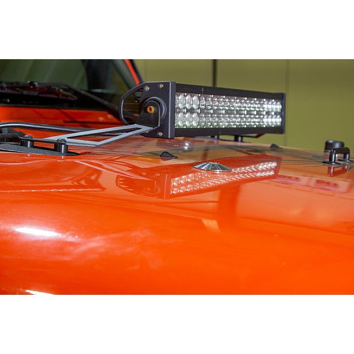 Kentrol  Hood Bumper Delete Kit for 97-18 Jeep Wrangler TJ & JK