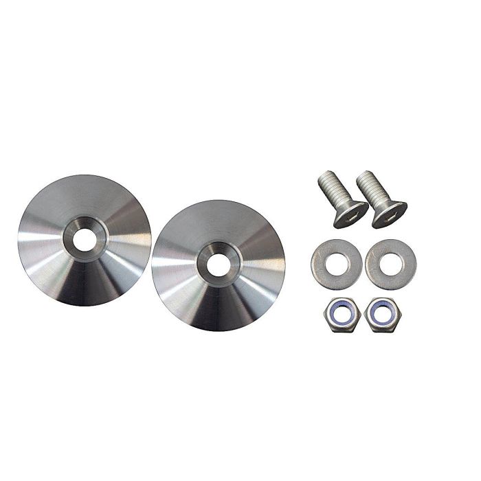 Kentrol  Hood Bumper Delete Kit for 97-18 Jeep Wrangler TJ & JK