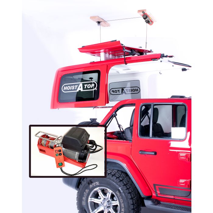 Lange Originals 014-950-R Power Hoist-a-Top with Wireless Remote for 18-21 Jeep Wrangler JL 2-Door