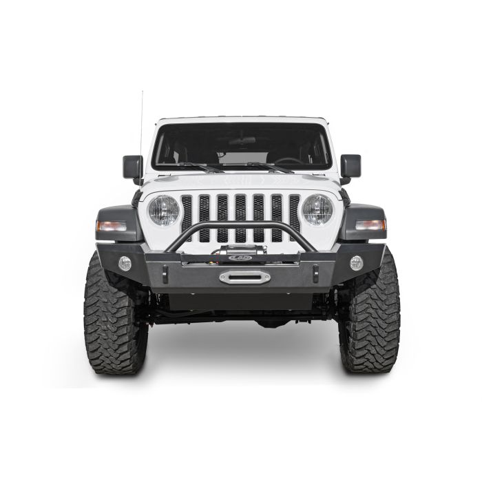 LoD Offroad  Signature Series Full-Width Front Bumper with Bull Bar and D-Ring Tabs for 18-20 Jeep Wrangler JL & Gladiator JT