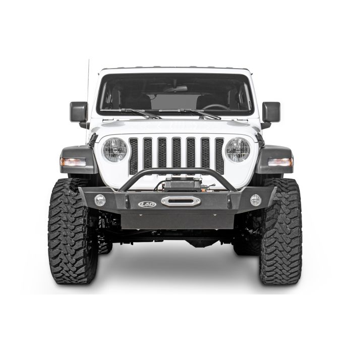LoD Offroad  Signature Series Mid-Width Front Bumper with D-Ring Tabs without Bull Bar for 18-20 Jeep Wrangler JL & Gladiator JT