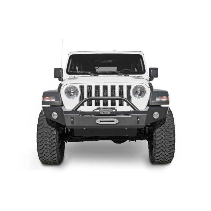 LoD Offroad  Signature Series Full-Width Front Bumper with D-Ring Tabs without Bull Bar for 18-20 Jeep Wrangler JL & Gladiator JT
