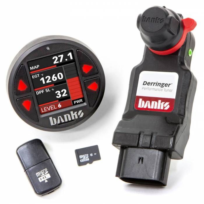 Banks Power 66797 Derringer Tuner with iDash SuperGauge DataMonster  for 2020-21 Jeep Wrangler JL and Gladiator JT with 3.0L Engine