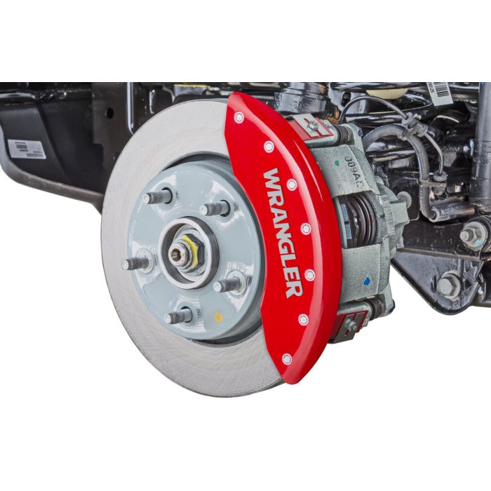 MGP Caliper Covers  Wrangler Logo Brake Caliper Covers for 18-19 Jeep Wrangler JL & Unlimited JL