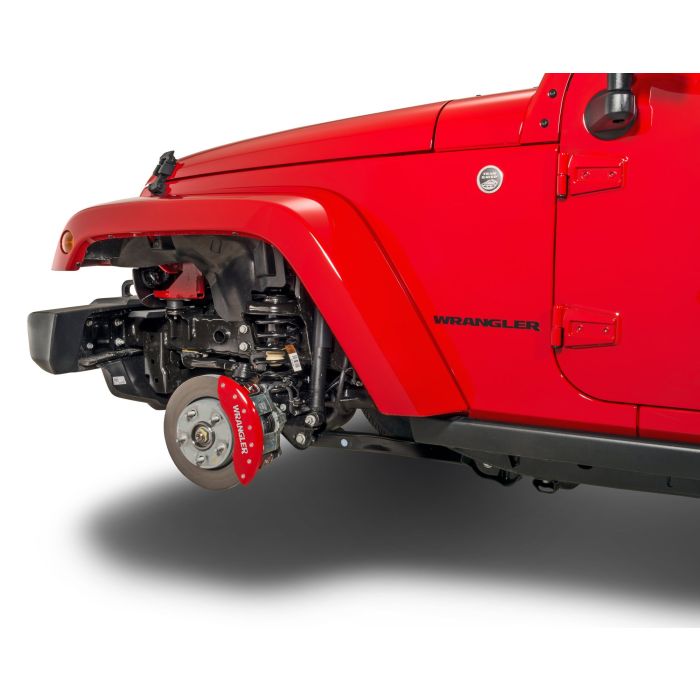 MGP Caliper Covers  Wrangler Logo Brake Caliper Covers for 18-20 Jeep Wrangler JL & JL Unlimited