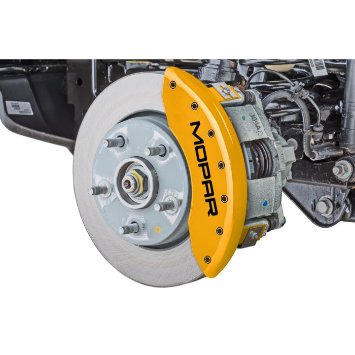 MOPAR LOGO CALIPER COVERS JK YEL   42007