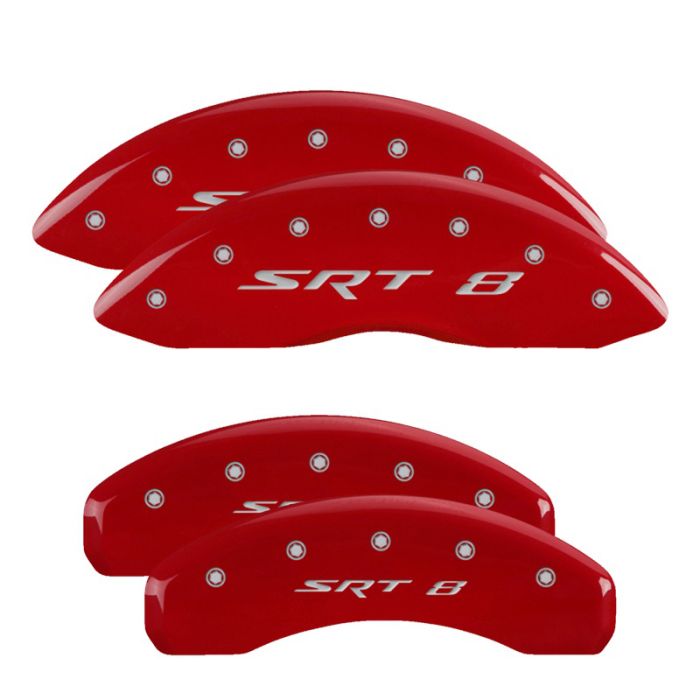 MGP Caliper Covers  SRT8 Logo Brake Caliper Covers For 05-10 Jeep Grand Cherokee SRT8 WK & 06-10 Jeep Commander XK