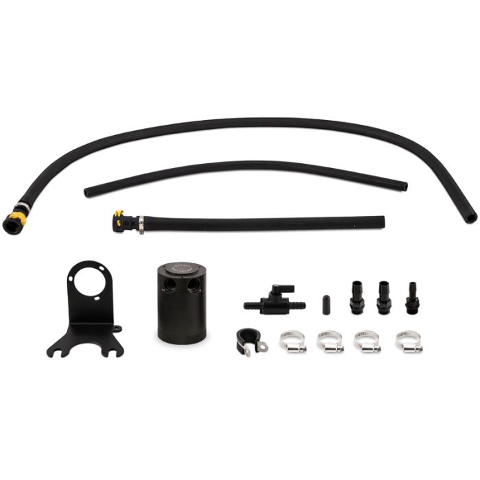 Mishimoto MMBCC-JLP-18PBE Baffled Oil Catch Can Kit for 18-21 Jeep Wrangler JL & Gladiator JT with 3.6L Engine