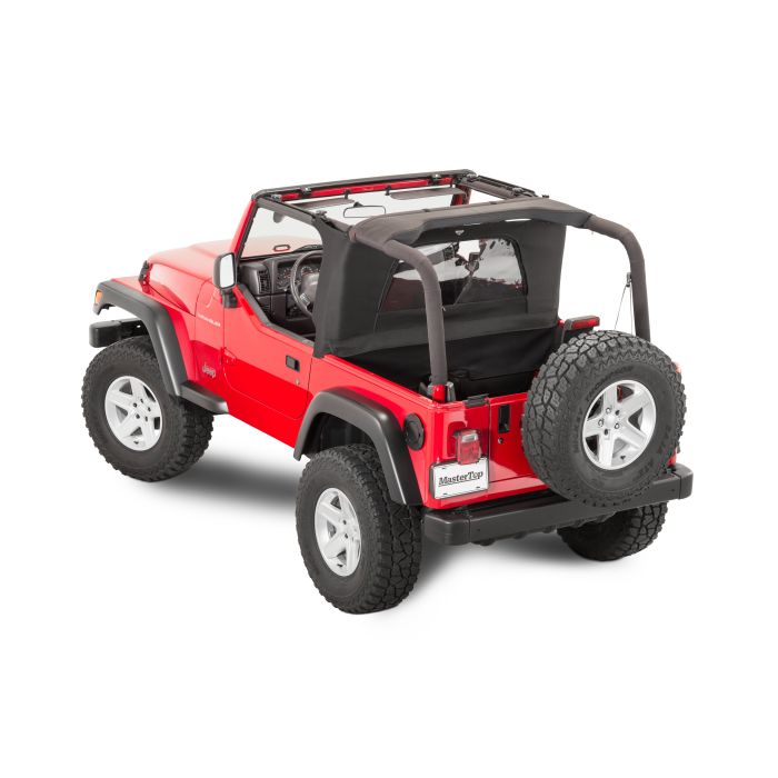MasterTop  Wind Stopper Plus & Tonneau Cover 2 Piece Kit for 97-06 Jeep Wrangler TJ