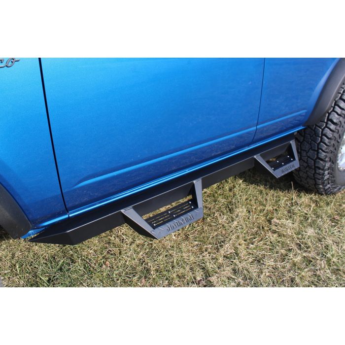 Magnum RTS12FD RT Series Drop Steps - in Black Textured Steel for 21-26 Ford Bronco 4-Door 