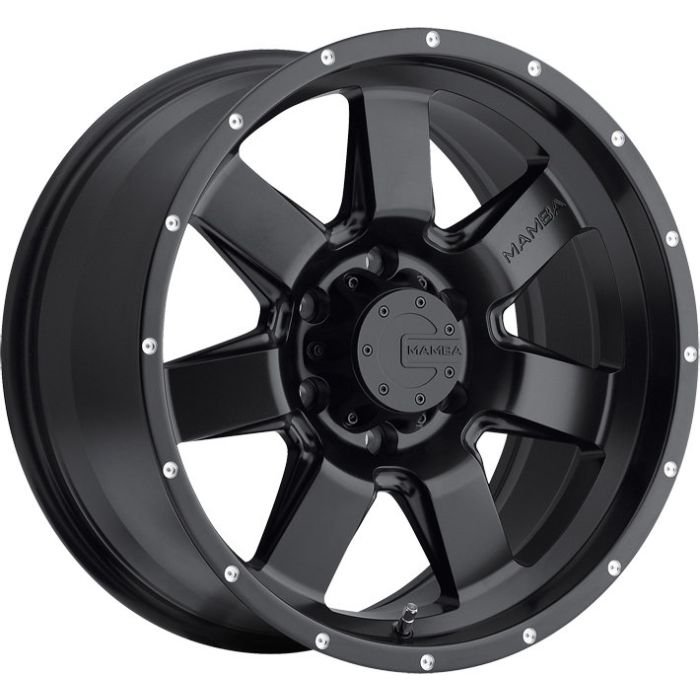Mamba Offroad  M14 Wheel in Black  for 07-18 Jeep Wrangler JK and 99-18 Grand Cherokee WJ, WK, & WK2