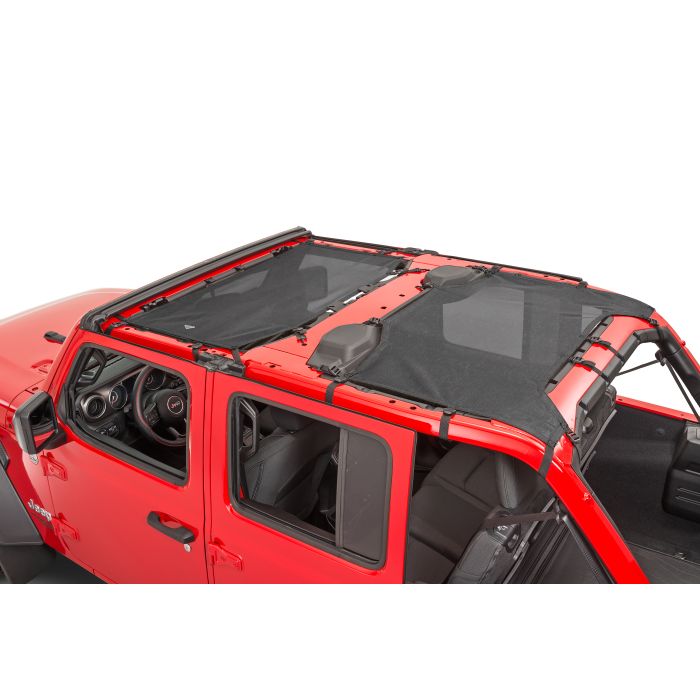 MasterTop  ShadeMaker Freedom Mesh Bimini Top Plus for 18-21 Jeep Wrangler JL Unlimited