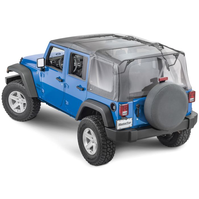 MasterTop  Complete Soft Top Kit for 07-18 Jeep Wrangler JK Unlimited 4-Door