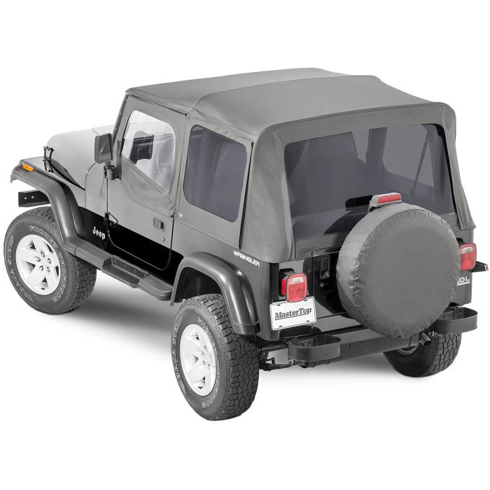 MasterTop  Complete Soft Top Kit with Upper Doors for 88-95 Jeep Wrangler YJ