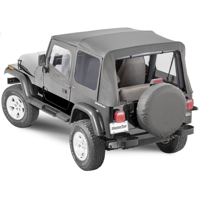 MasterTop  Complete Soft Top Kit with Upper Doors for 88-95 Jeep Wrangler YJ