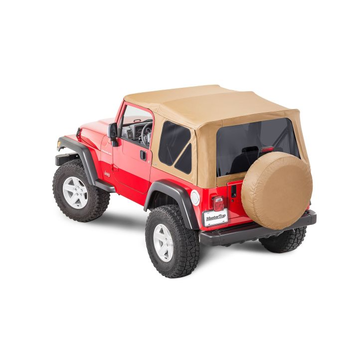 MasterTop  Premium Replacement Soft Top with Tinted Windows in Spice Diamond for 97-06 Jeep Wrangler TJ